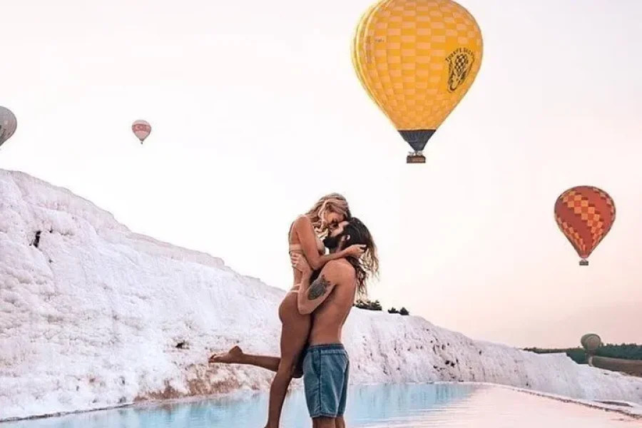 Pamukkale Hot Air Balloon Sunrise Flight, Certificate, Champagne